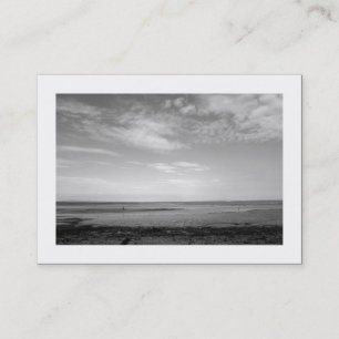 Severn Estuary at Penarth B&W (grenzt) Visitenkarte