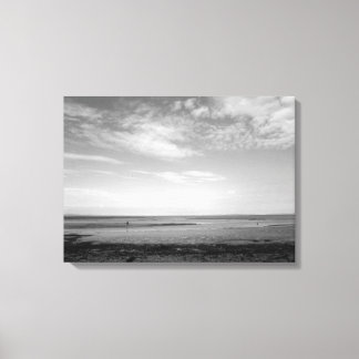 Severn Estuary at Penarth (B&W) Leinwanddruck