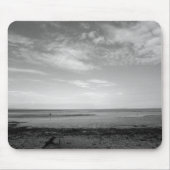 Severn Estuary at Penarth (B&W) Mousepad (Vorne)