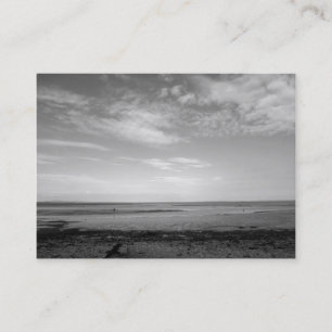 Severn Estuary bei Penarth B&W Visitenkarte