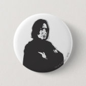 Severus Snape Arms Crossed B-W Button (Vorderseite)