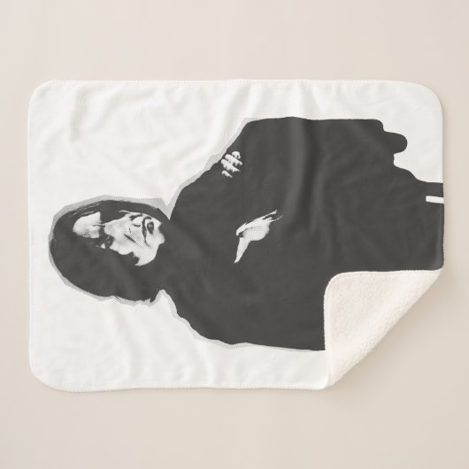 Severus Snape Arms Crossed B-W Sherpadecke (Vorderseite (Horizontal))