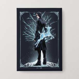 Severus Snapes Hirschkuh-Patronus Button