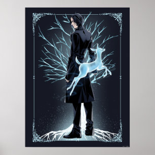 Severus Snapes Hirschkuh-Patronus Poster