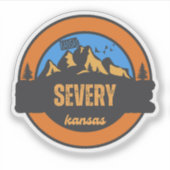 Severy, Kansas Aufkleber (Vorderseite)