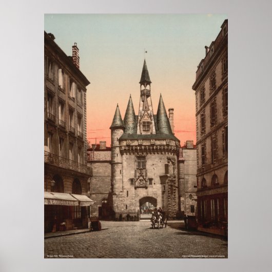 Sevigne gate, Bordeaux, Frankreich Poster (Vorne)