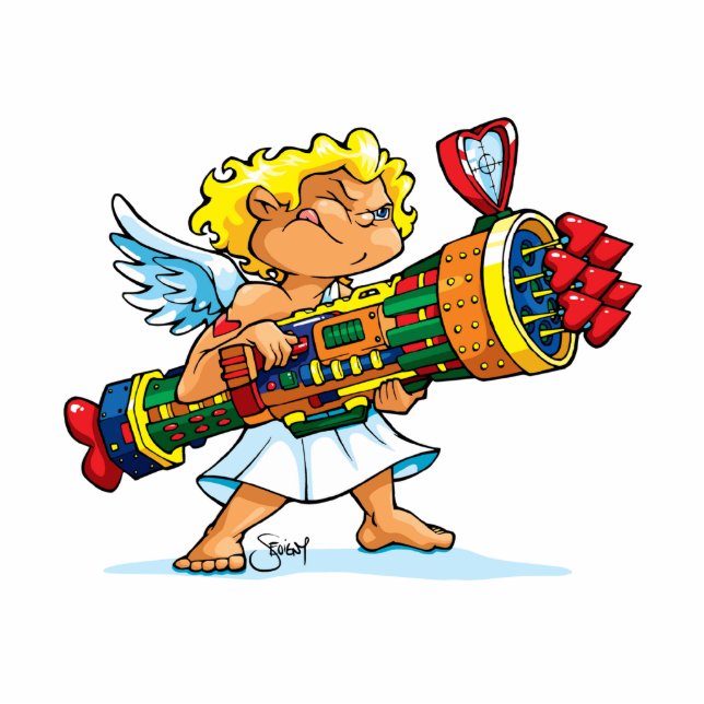 Sevigny_Photo Sculpture_Valentines Rambo Amor Freistehende Fotoskulptur (Vorne)