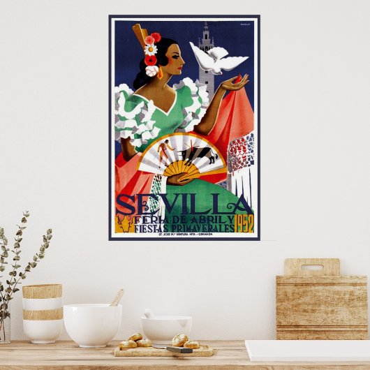Sevilla Andalusien Poster (Küche)