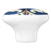 Sevilla Bloom Azulejo Keramikknauf (Seitenansicht)