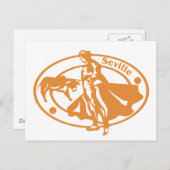 Sevilla-Briefmarke Postkarte (Vorne/Hinten)