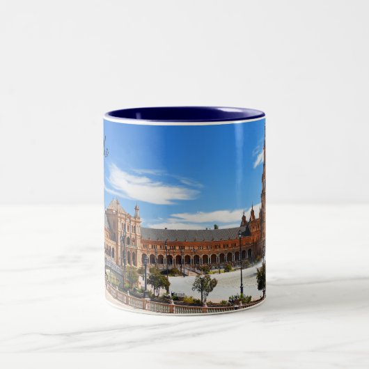 Sevilla - Das echte Spanien Zweifarbige Tasse (Mittel)