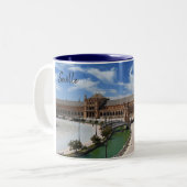 Sevilla - Das echte Spanien Zweifarbige Tasse (Vorderseite Links)