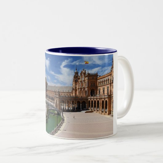 Sevilla - Das echte Spanien Zweifarbige Tasse (VorderseiteRechts)