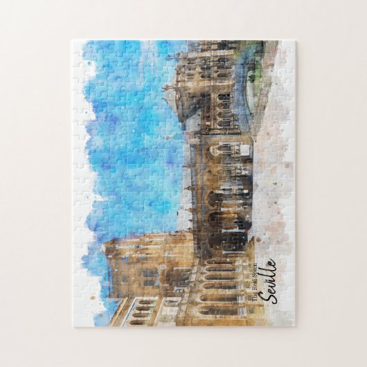 Sevilla - Die echte Postkarte Spanien Puzzle (Vertikal)