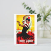 Sevilla Festival, Spanische Tänzerin, Frau, Tradit Postkarte (Stehend Vorderseite)