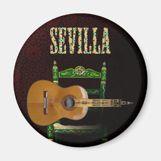 SEVILLA. Flämische Gitarre mit Giralda von Magnet