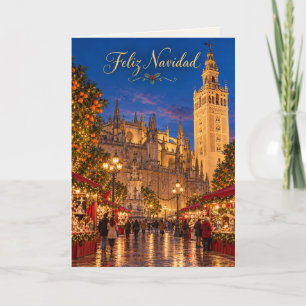 Sevilla Giralda Frohe Weihnachten