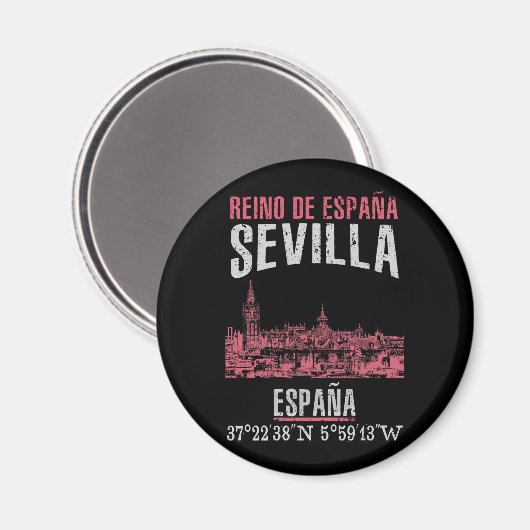 Sevilla Magnet (Vorderseite/Rückseite)