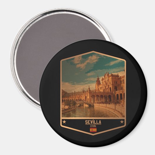 Sevilla Magnet (Vorderseite/Rückseite)