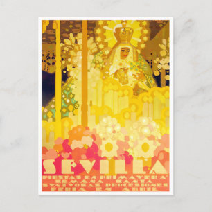 Sevilla-Messe Spanien Vintage-Reise Postkarte