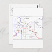 Sevilla Metro Karte (Vorne/Hinten)