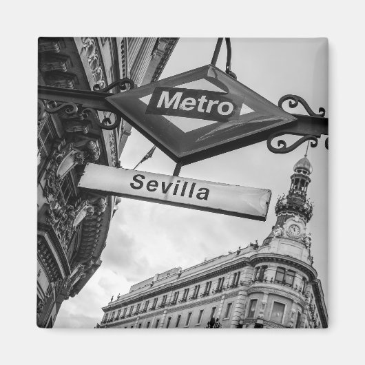Sevilla Metro Magnet: Madrid Magnet (Vorne)