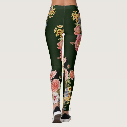 Sevilla mit Blumen Leggings (Rückseite)