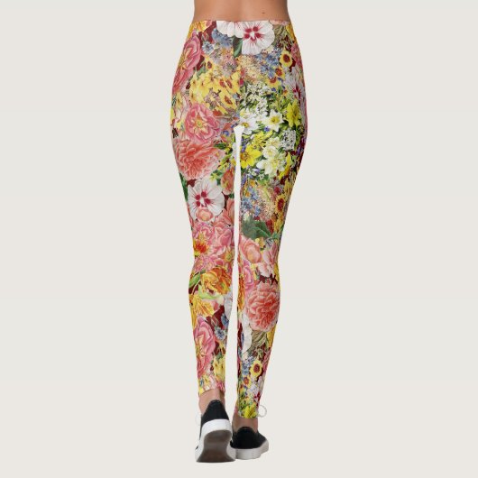 Sevilla mit Blumen Leggings (Rückseite)