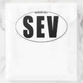 Sevilla - Nachbarschaft (viertel) Ovaler Aufkleber (Tasche)