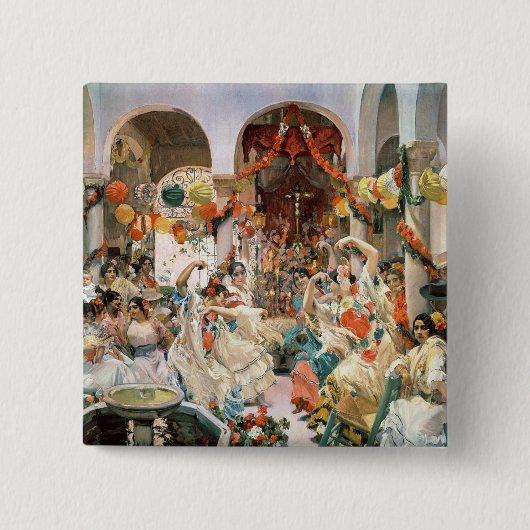 Sevilla (Öl auf Leinwand) Button (Vorderseite)