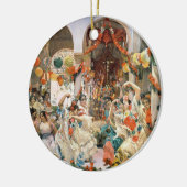 Sevilla (Öl auf Leinwand) Keramik Ornament (Links)