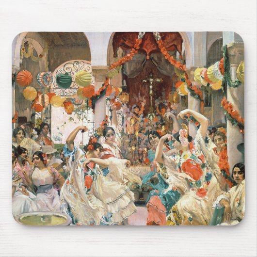 Sevilla (Öl auf Leinwand) Mousepad (Vorne)