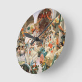 Sevilla (Öl auf Leinwand) Runde Wanduhr (Winkel)