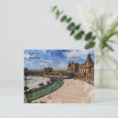 Sevilla Plaza de Espana Postcard Postkarte (Stehend Vorderseite)