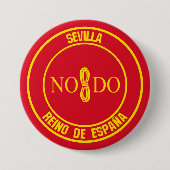 Sevilla Round Emblem Button (Vorderseite)