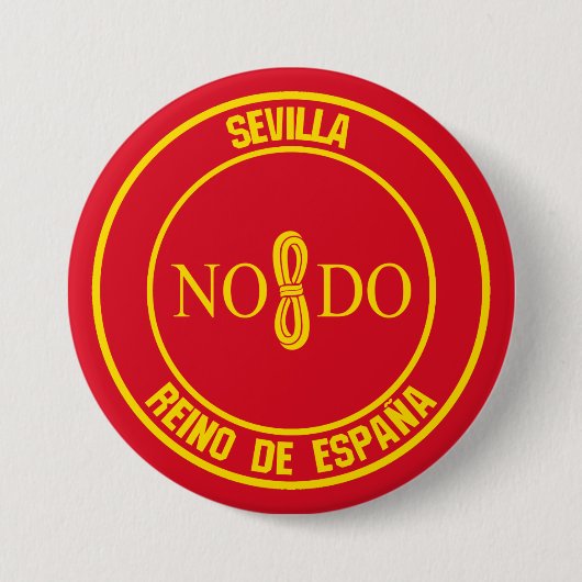 Sevilla Round Emblem Button (Vorderseite)