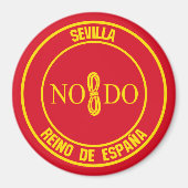 Sevilla Round Emblem Magnet (Vorne)