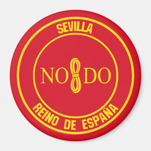 Sevilla Round Emblem Magnet (Vorne)