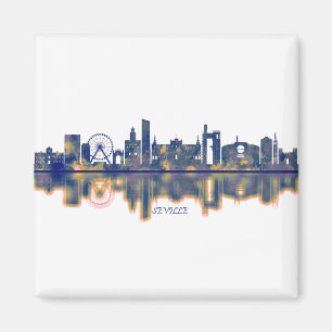 Sevilla-Skyline Magnet