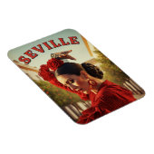 Sevilla Spain Flamenco Dancer Magnet (Rechte Seite)