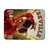 Sevilla Spain Flamenco Dancer Magnet (Horizontal)