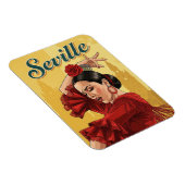 Sevilla Spain Flamenco Dancer Magnet (Rechte Seite)