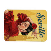 Sevilla Spain Flamenco Dancer Magnet (Horizontal)