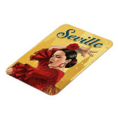 Sevilla Spain Flamenco Dancer Magnet (Linke Seite)