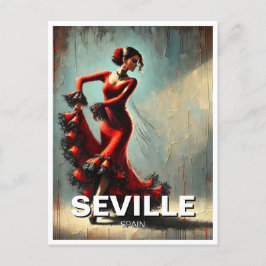 Sevilla Spain Flamenco Dancer Postkarte