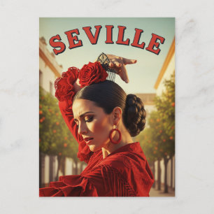 Sevilla Spain Flamenco Dancer Postkarte