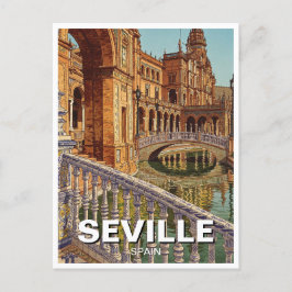 Sevilla Spain Plaza de Espana Postkarte