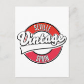 Sevilla Spain Retrologo Postkarte (Vorderseite)