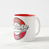 Sevilla Spain Retrologo Zweifarbige Tasse (VorderseiteRechts)