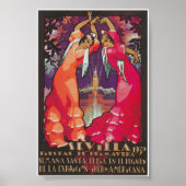 Sevilla Spanien 1930 Frühlingsfestival Poster (Vorne)